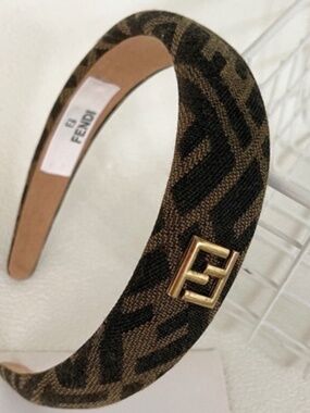Brown & Black Luxury Printed FF Headband New